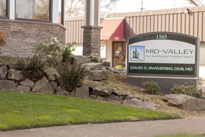 Mid-Valley Oral, Maxillofacial & Implant Surgery Office Sign