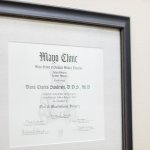 Dr. David Swiderski Certificate from Mayo Clinic